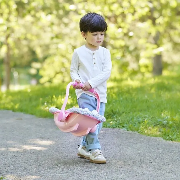 Corolle Porte-poupon Floral Léger et Maniable avec Poignée 3 Positions - Sécurisé pour Poupon de 36-42 cm - Jouet Enfant 3 ans et plus