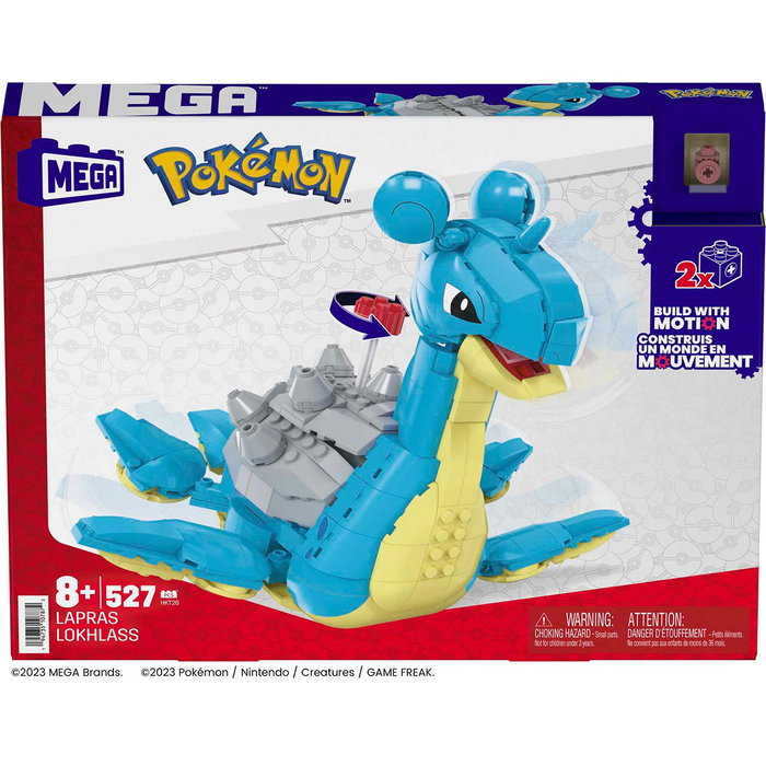Mega Construx - Kit de Construction Pokémon - Lapras et Dragonite Articulé avec Ailes Mobiles - Jeu de Construction - +8 ans Mega Construx - Kit de Construction Pokémon - Lapras et Dragonite Articulé avec Ailes Mobiles - Jeu de Construction - +8 ans