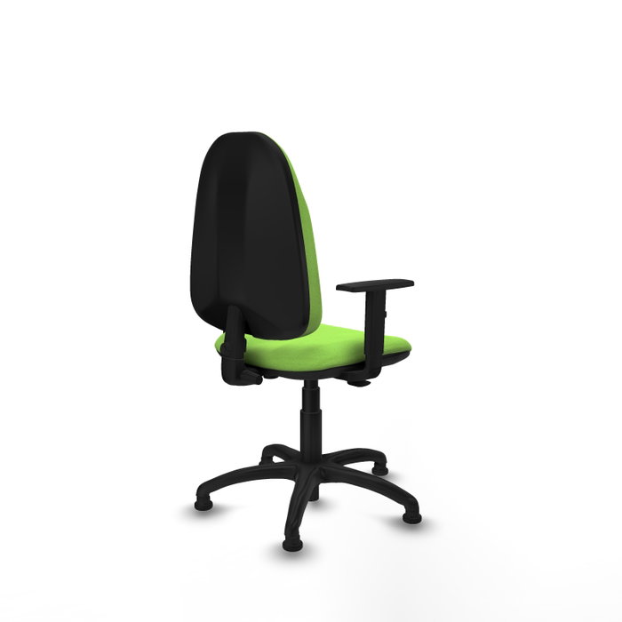 PIQUERAS Y CRESPO Chaise de bureau Algarra, tissu pistache, accoudoirs 1D