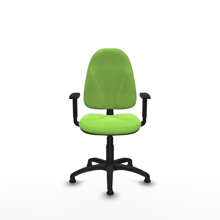 PIQUERAS Y CRESPO Chaise de bureau Algarra, tissu pistache, accoudoirs 1D