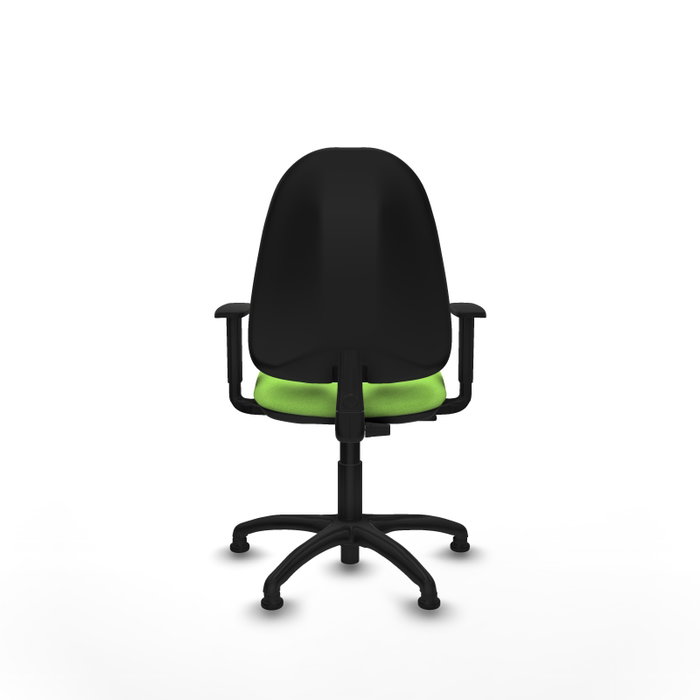 PIQUERAS Y CRESPO Chaise de bureau Algarra, tissu pistache, accoudoirs 1D