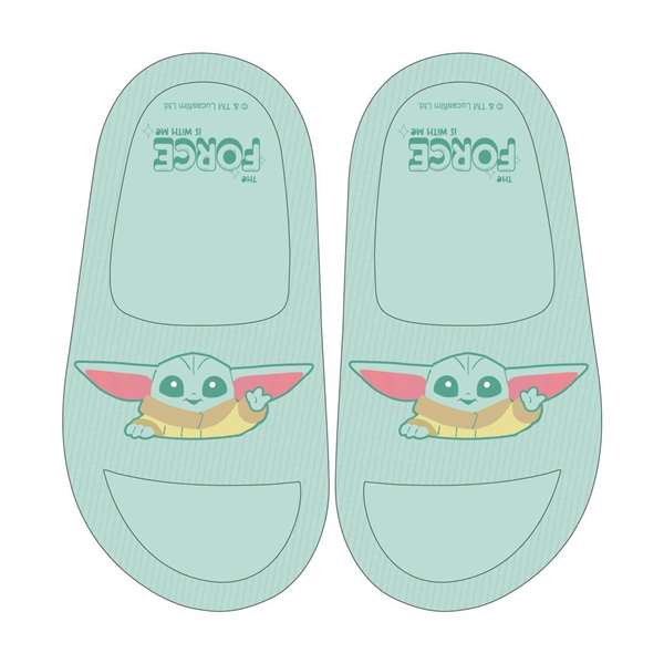 Cerdá Chanclas Pala Eva The Mandalorian T44/45 - Vert clair