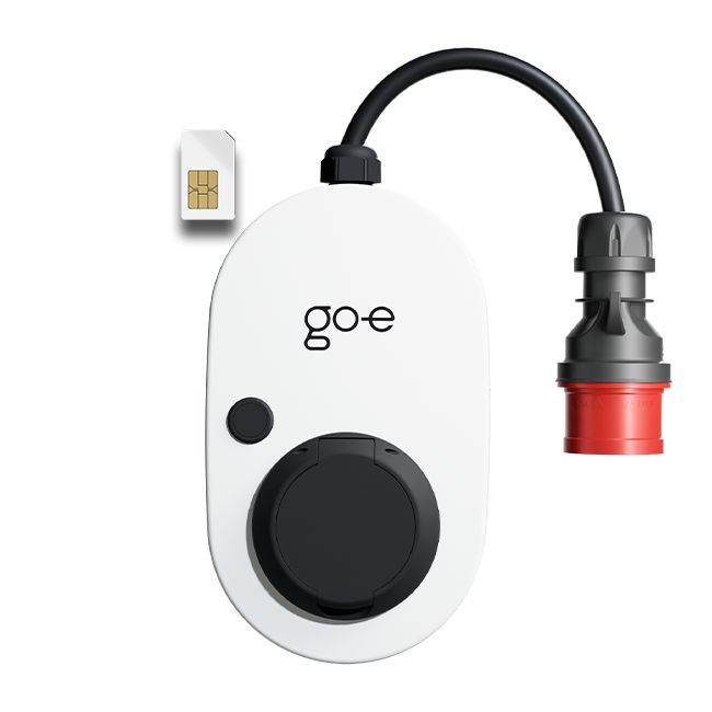 go-e Chargeur mural intelligent Gemini flex 2.0 11 kW avec connectivité mobile 4G et application, installation facile en intérieur/extérieur pour véhicules électriques