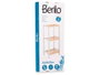 Berilo Étagère Carrée 3 Niveaux Bambou Blanc 70x6x30 cm