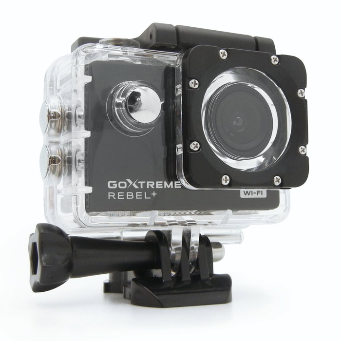 GoXtreme Rebel + Caméra d'action avec écran 2 pouces et boîtier étanche