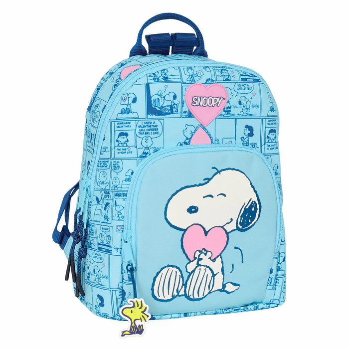 Sac à dos Casual Snoopy Love Bleu clair 25 x 30 x 13 cm Sac à dos Casual Snoopy Love Bleu clair 25 x 30 x 13 cm