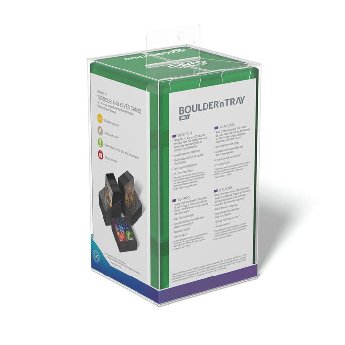 Ultimate Guard Boulder'n'Tray 100+ - Emerald Ultimate Guard Boulder'n'Tray 100+ - Emerald