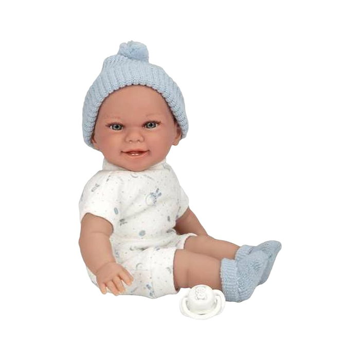 Muñecas Arias Poupée Elegance Babyto Bleu 34 cm avec mécanisme de rire