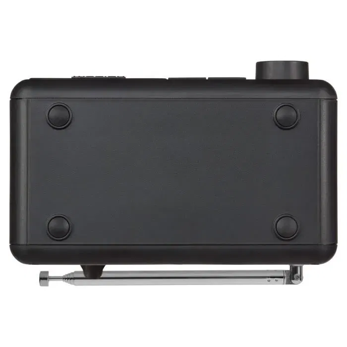 Medion - Mini Radio DAB+/FM Bluetooth - Ecran couleur TFT 1,47", IPX1, 40 stations préréglées, batterie 6.5h, réveil, 2W RMS - Noir