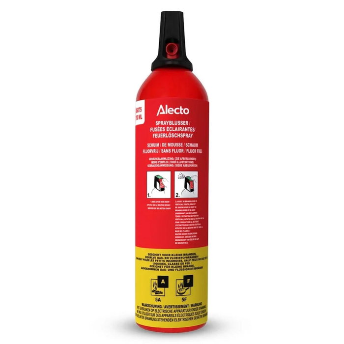 Alecto BS075 Extincteur en Spray 750 ml, Sans PFAS