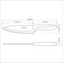 Tramontina Couteau chef Plenus noir 180 mm