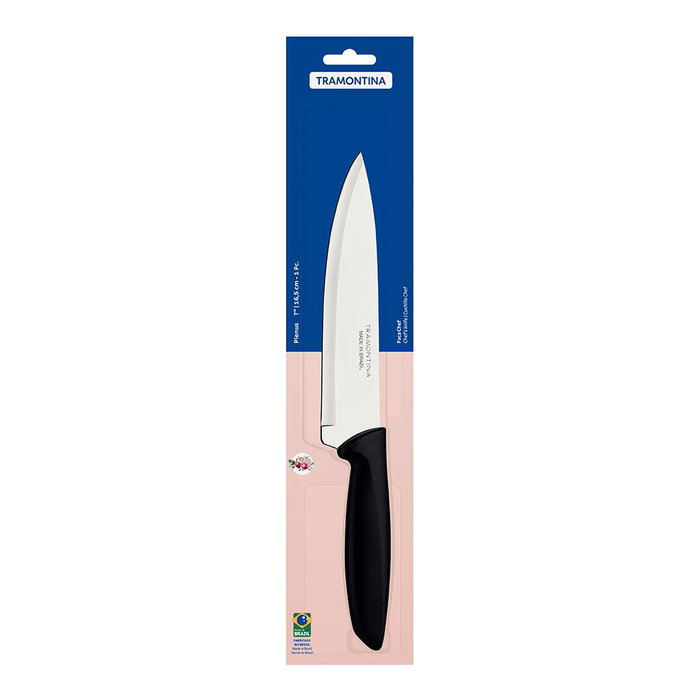 Tramontina Couteau chef Plenus noir 180 mm Tramontina Couteau chef Plenus noir 180 mm