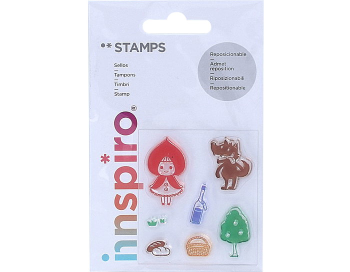 Innspiro Set de tampons acryliques Caperucita roja 5,3x6cm Innspiro Set de tampons acryliques Caperucita roja 5,3x6cm