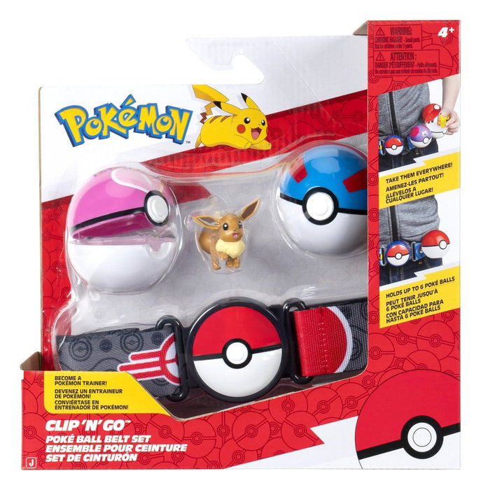 Jazwares Pokémon Clip 'n' Go assortiment (4) Ceinture Set ver. 19 Jazwares Pokémon Clip 'n' Go assortiment (4) Ceinture Set ver. 19