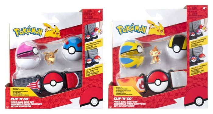 Jazwares Pokémon Clip 'n' Go assortiment (4) Ceinture Set ver. 19 Jazwares Pokémon Clip 'n' Go assortiment (4) Ceinture Set ver. 19