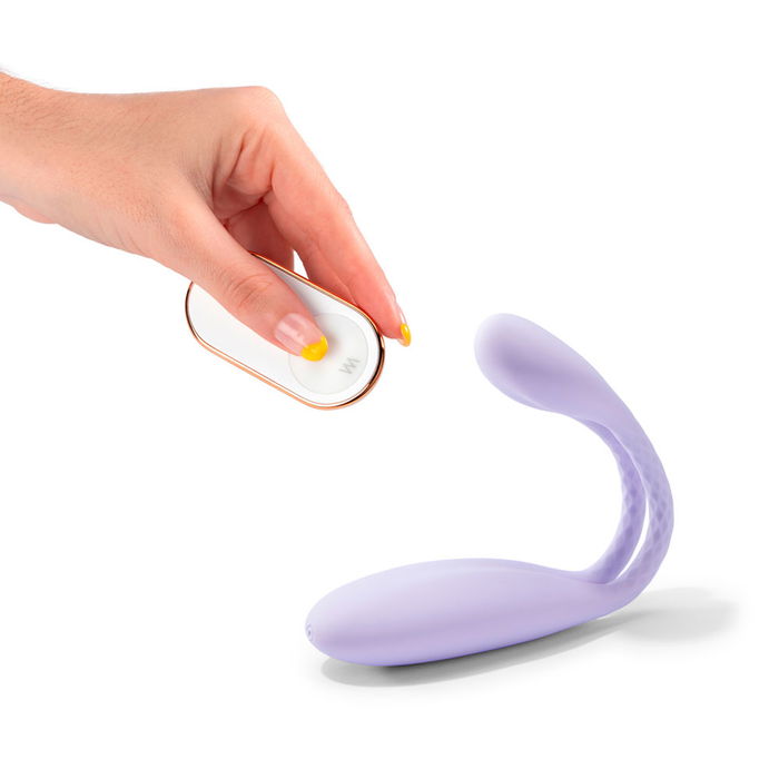 Platanomelón BENI Vibromasseur Multiposition pour Couples, Télécommandé, 9 Modes de Vibrations, 1 unité