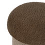 Pouf Marron Beige Bois MDF 40 x 40 x 48 cm (2 Unités)