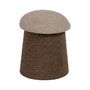 Pouf Marron Beige Bois MDF 40 x 40 x 48 cm (2 Unités)