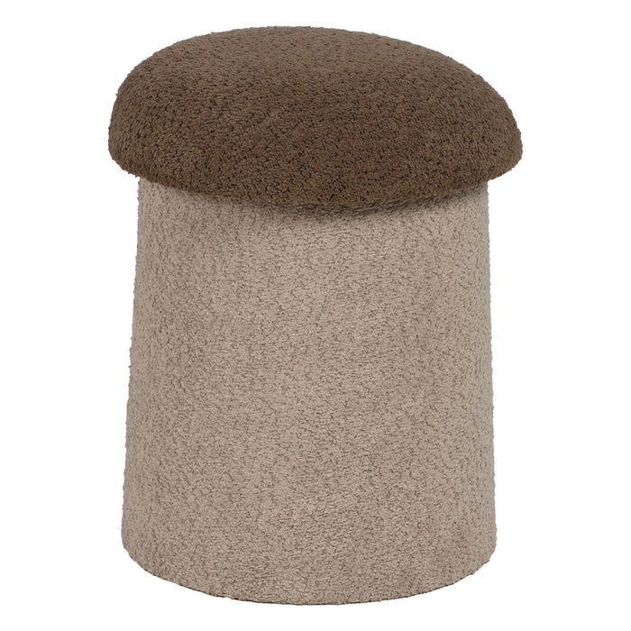 Pouf Marron Beige Bois MDF 40 x 40 x 48 cm (2 Unités)