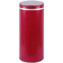 KITCHEN MOVE Poubelle Automatique à Ouverture Infrarouge Sans Contact 42 Litres - Corps Acier Inox Rouge Mat - Recharge USB-C et Piles - Avec Cerclage et Protection
