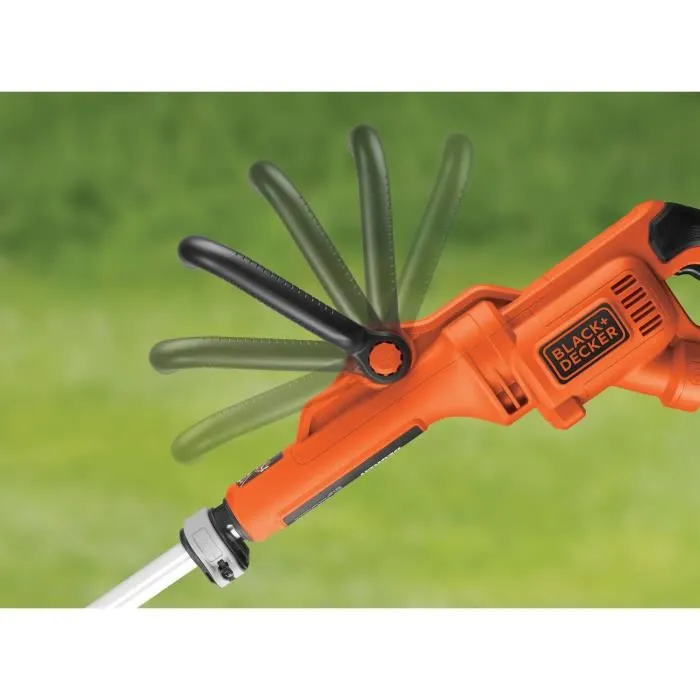 BLACK+DECKER GL7033-QS Coupe-bordure électrique 700W 33 cm Filaire Tête pivotante Tube télescopique