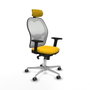 Piqueras y Crespo Chaise de Bureau Jorquera 2D086G2 Jaune