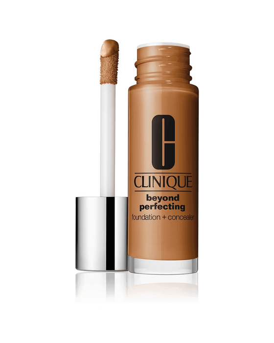 Clinique Beyond Perfecting Fond de Teint Liquide et Correcteur 2-en-1, Finition Mate Sans Parabènes, Teinte 24 Doré, 30 ml