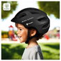DEQUBE Casque de vélo ajustable 48-52 cm noir pour enfant (2-5 ans), léger et ventilé