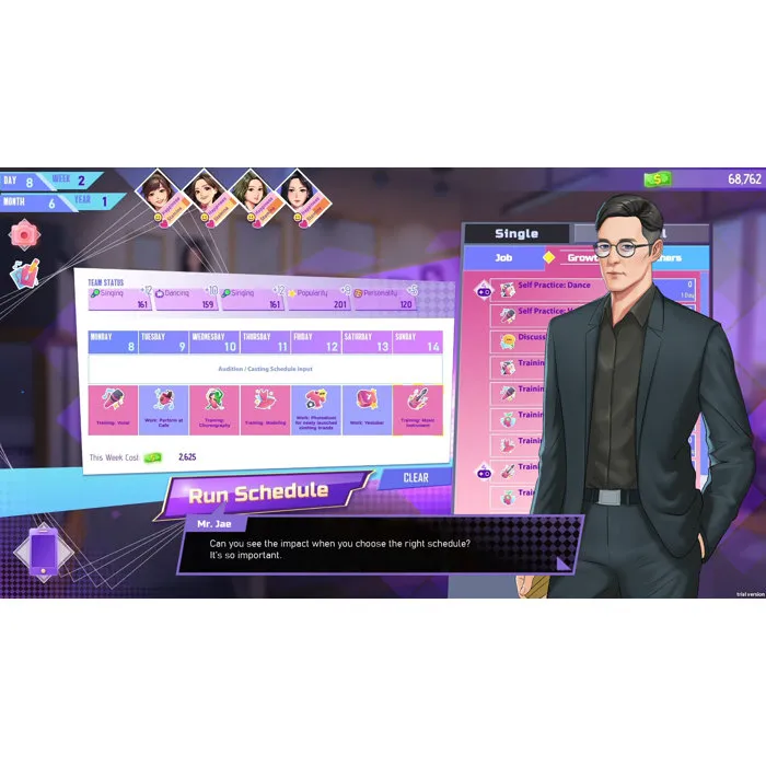 Just For Games K-pop Idol Stories Road to Debut - Nintendo Switch