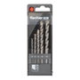 Fischer Jeu de 5 forets à percussion ø4/5/6/8/10 mm, pointe carbure, pour béton, pierre
