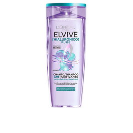 L'Oréal Paris ELVIVE HYALURONIQUE PURE Shampooing 380 ml pour racines grasses et pointes sèches
