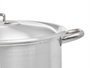 Kinvara Marmite Aluminium 38 cm 35 L Argent (Set de 2)