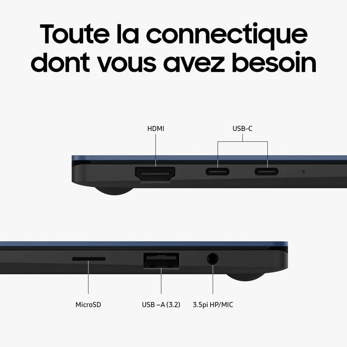 Samsung Galaxy Chromebook Plus - 15,6 pouces AMOLED - Intel Core 5 - 8 Go RAM - 256 Go SSD - Bleu Neptune Samsung Galaxy Chromebook Plus - 15,6 pouces AMOLED - Intel Core 5 - 8 Go RAM - 256 Go SSD - Bleu Neptune