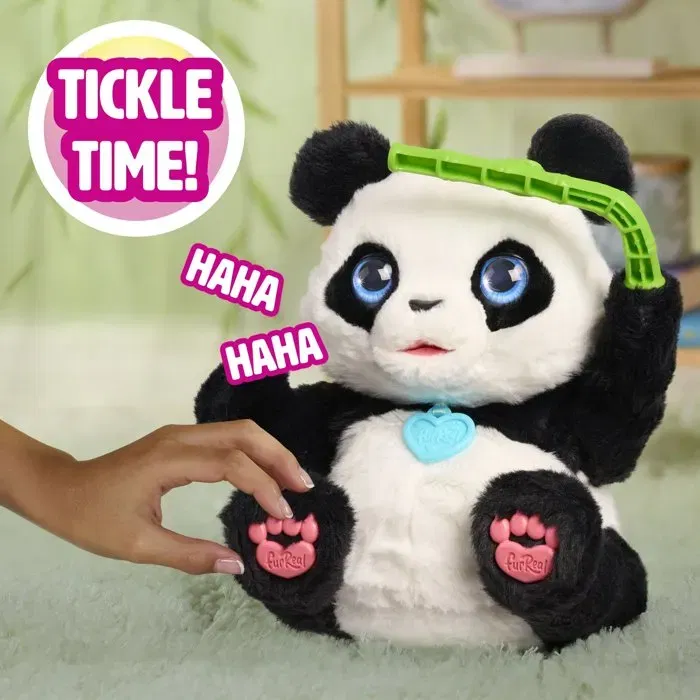 Furreal Friends - Peluche interactive Coco le panda, réagit avec plus de 60 sons et mouvements, biberon inclus, pour enfant dès 4 ans