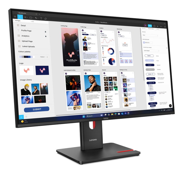 Lenovo ThinkVision T32UD-40 80 cm (31,5 pouces) Black
