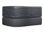 Logitech ERGO K860 - Clavier Ergonomique Split Sans Fil Bluetooth et USB - Repose-Poignets Intégré - pour Entreprise