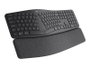 Logitech ERGO K860 - Clavier Ergonomique Split Sans Fil Bluetooth et USB - Repose-Poignets Intégré - pour Entreprise
