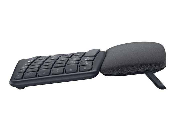 Logitech ERGO K860 - Clavier Ergonomique Split Sans Fil Bluetooth et USB - Repose-Poignets Intégré - pour Entreprise