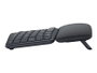 Logitech ERGO K860 - Clavier Ergonomique Split Sans Fil Bluetooth et USB - Repose-Poignets Intégré - pour Entreprise