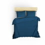 Bigbuy Home Parure de couette Satin King en coton bleu 240 x 220 cm