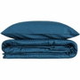 Bigbuy Home Parure de couette Satin King en coton bleu 240 x 220 cm