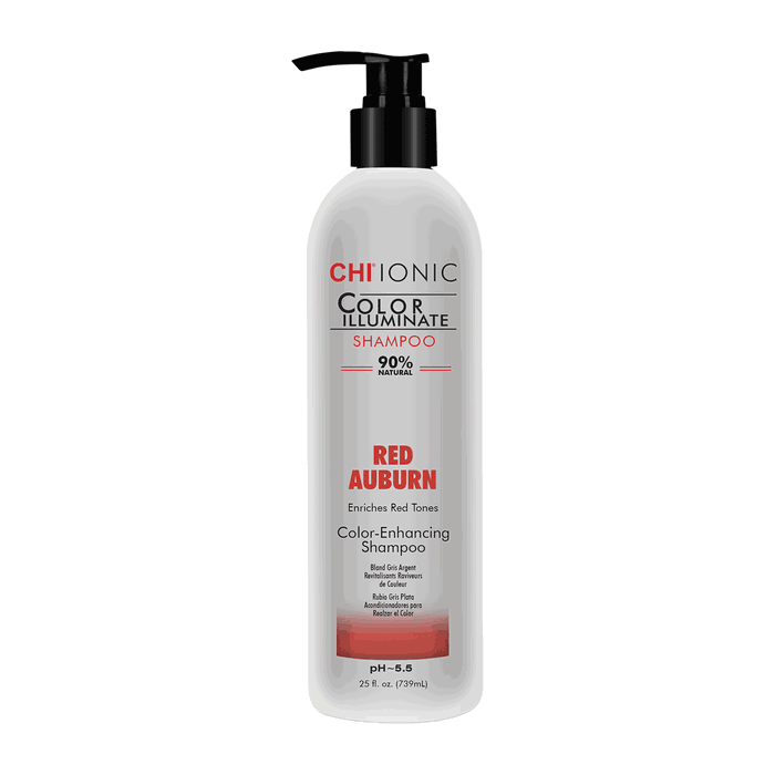 CHI Shampooing Colorant Ionic Color Illuminate Red Auburn 739 ml - Sans Parabènes - Pour Cheveux Naturels et Colorés CHI Shampooing Colorant Ionic Color Illuminate Red Auburn 739 ml - Sans Parabènes - Pour Cheveux Naturels et Colorés