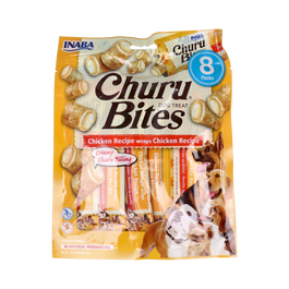 CHURU VET Dog Bites Recette de Poulet, 8 sticks de 12g