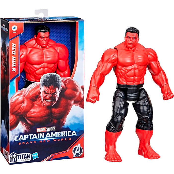 Hasbro Marvel Studios Red Hulk Figurine Deluxe 30 cm Titan Hero Series Hasbro Marvel Studios Red Hulk Figurine Deluxe 30 cm Titan Hero Series
