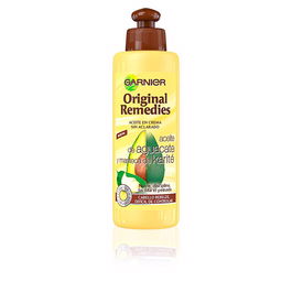 Garnier Original Remedies Crème sans rinçage Avocat & Karité, Soin hydratant et anti-frisottis pour cheveux difficiles, 200 ml