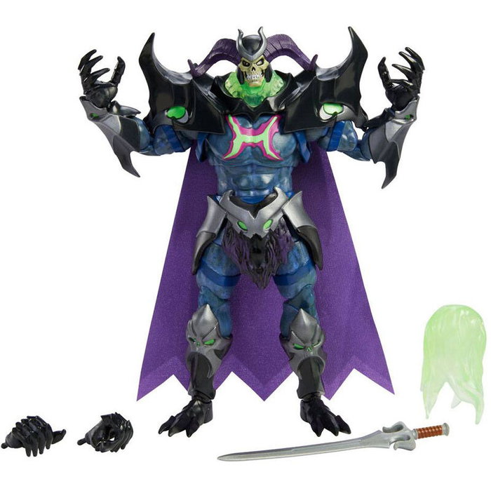 MATTEL Figure Skeletor Masters of the Universe Revelation 23 cm avec Accessoires - Figurine PVC
