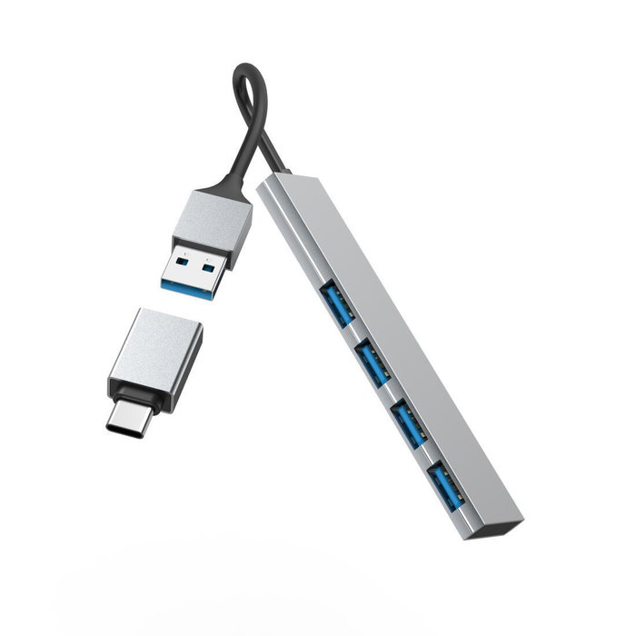 Hama USB hub Prime Line Gris Hama USB hub Prime Line Gris