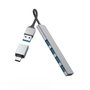 Hama USB hub Prime Line Gris