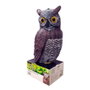 Edm Hibou répulsif oiseaux Ø 19 x 40 cm en polypropylène multicolore pour jardin terrasse