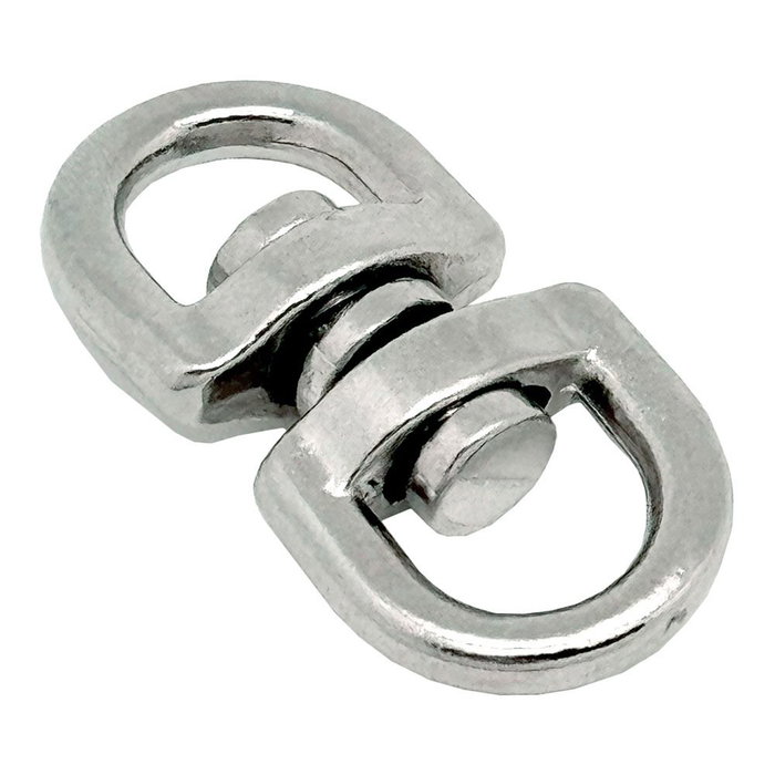Edm Anneau pivotant modèle Ap12, acier nickelé, 10 mm, 2 unités